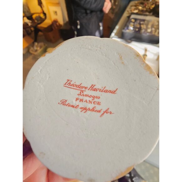 Haviland Limoges France Varenne Pink Rose Bone China Ramekin & Saucer Set Of 5 - Picture 9 of 11